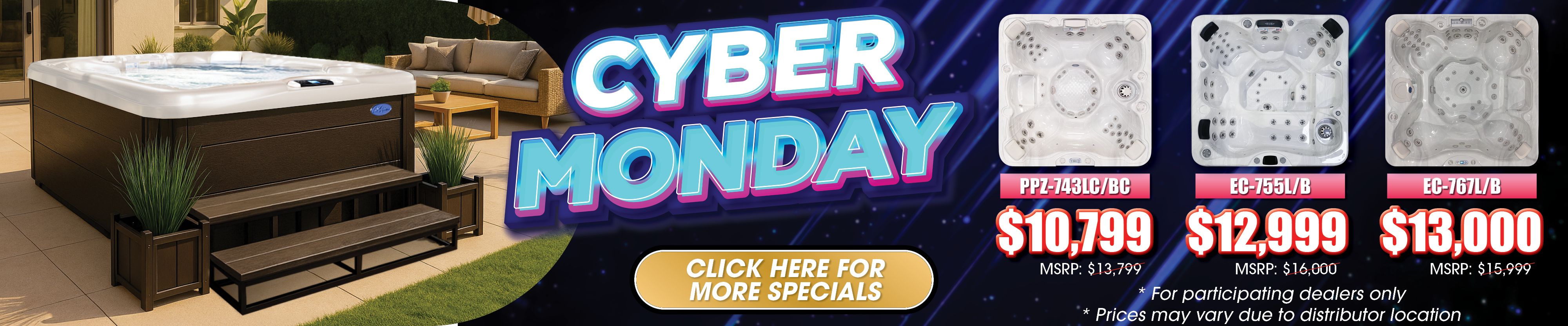 Calspas hot tub being used in a family setting - Broomfield